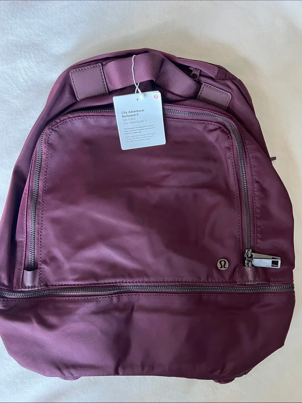 lululemon City Adventure Backpack II cassis maroon new nwt - Picture 2 of 11